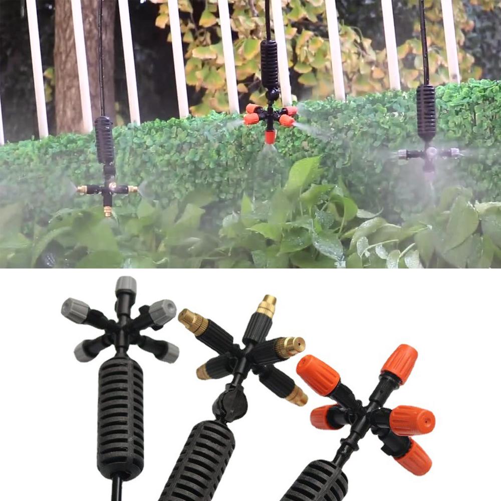 

2 шт., опрыскиватель для увлажнения и обеспыливания, комплект насадки для запотевания, садовые спринклеры, орошение сада