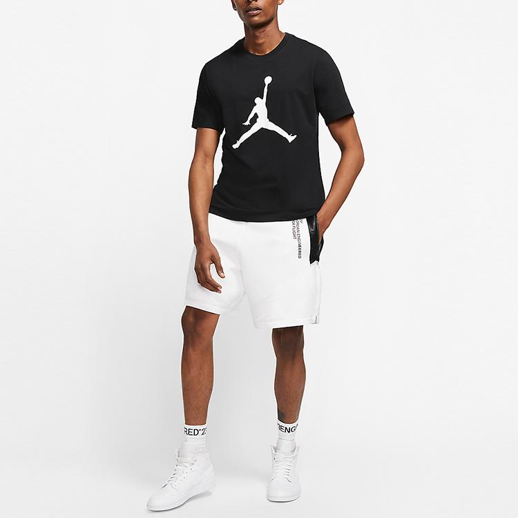 Jordan Air Jumpman T-shirt Black/White Men Streetwear CJ0921-011