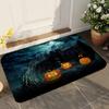 1pc V- Halloween 3D Visual Clown Absorbent Mats Anti-Slip Mats Home Decor Supplies Carpets Home Kitchen Floor Mats
