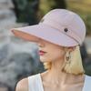 Removable Brim Hat Women'S New Summer Wide Brim Outdoor Sun Hat Summer