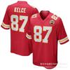 Kansas City Chiefs Football Jersey 15 MAHOMES 87 KELCE Embroidered Sports Team Uniform