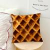Funny Food Fried Egg Pizza Waffle cushion Living Room Bedroom Headboard Backrest Cushion Square Cushion Nap Time Pillow Case