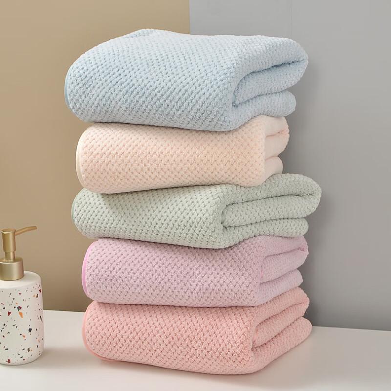 GPPNKC Coral Fleece Absorbent Hair & Face Towel - 5 Pack