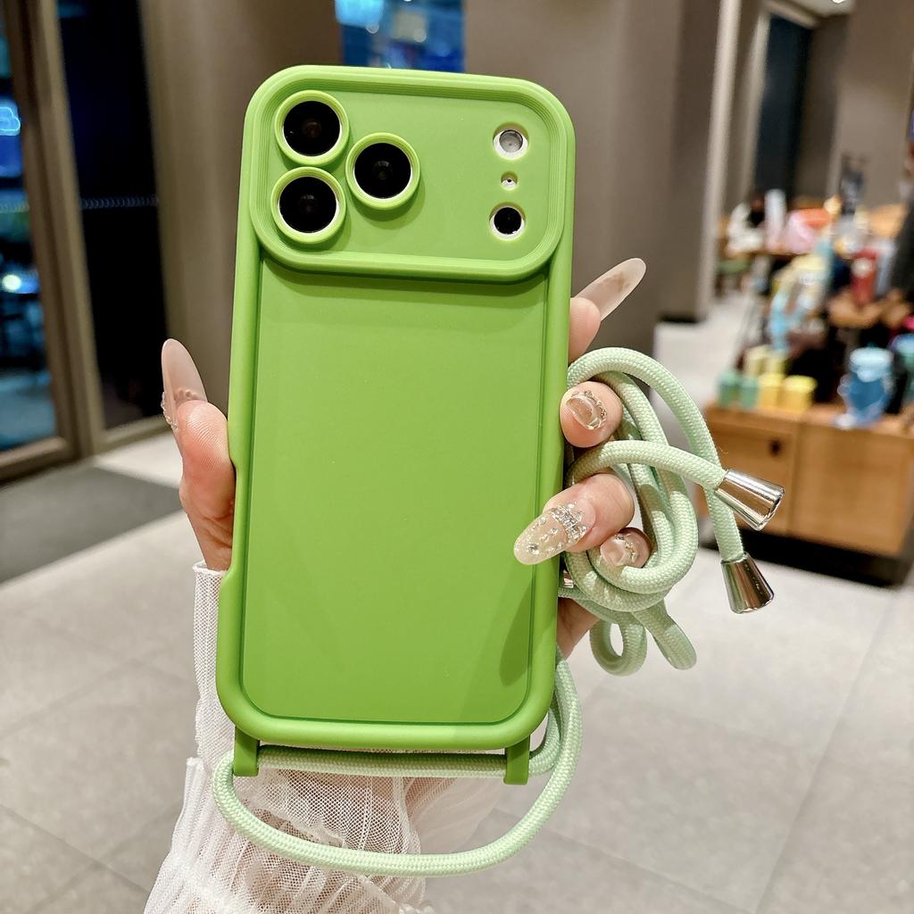 Handyhülle für iPhone 18 17 16 15 14 13 12 11 Pro Xs Max 7 8 Plus 16e 17e Crossbody Verstellbares Lanyard-Kordelband Weiche Hülle