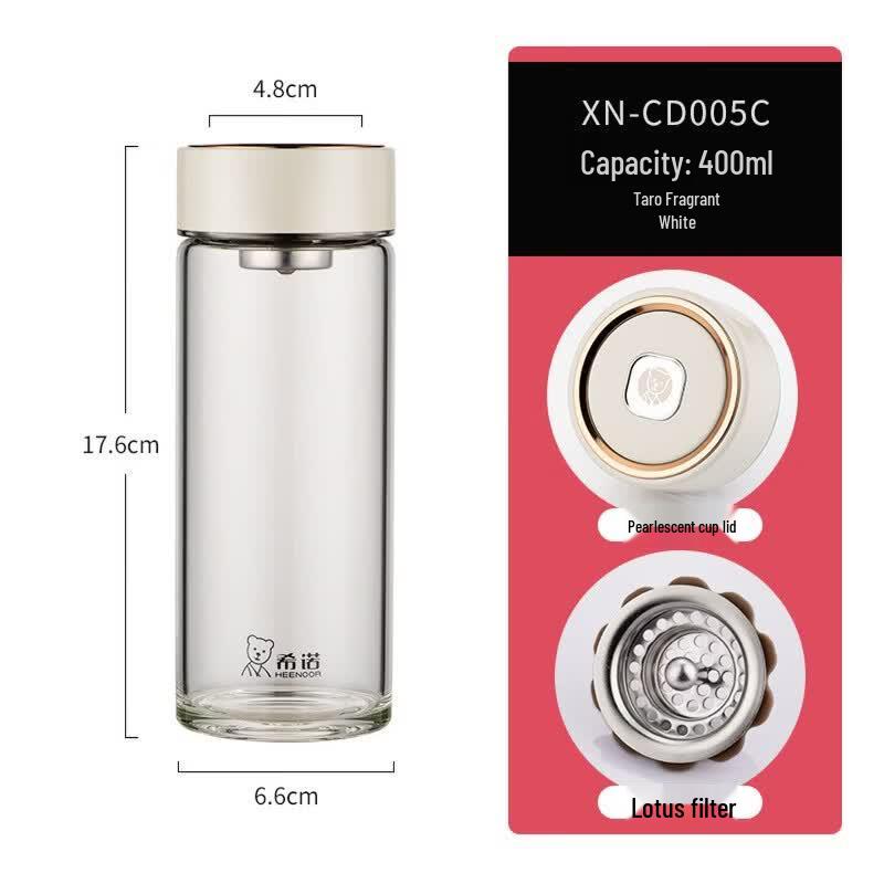 Heenoor Single-Layer Tea Infuser Glass Bottle
