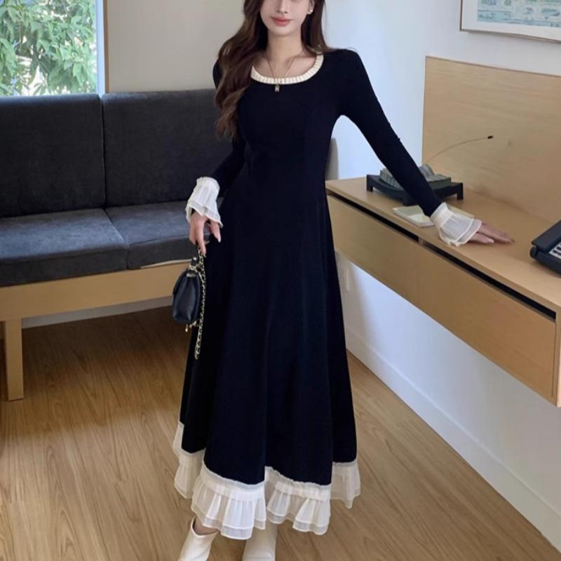 Spring and Autumn New Women's Fashion Slim Slim Fit Dress