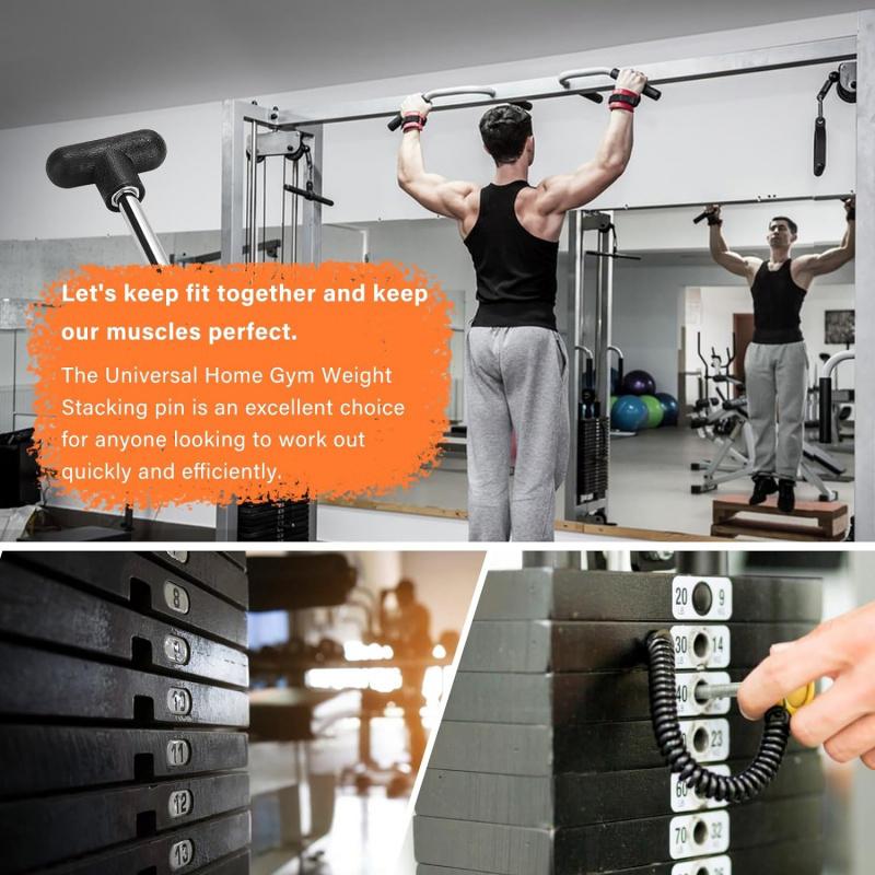 1Pc 9.5Mm Weight Stack Pin Gym Pin Heavy Duty Replacement Weight Machine Pin Fitness Home Gym Universal Exercise Machine Parts