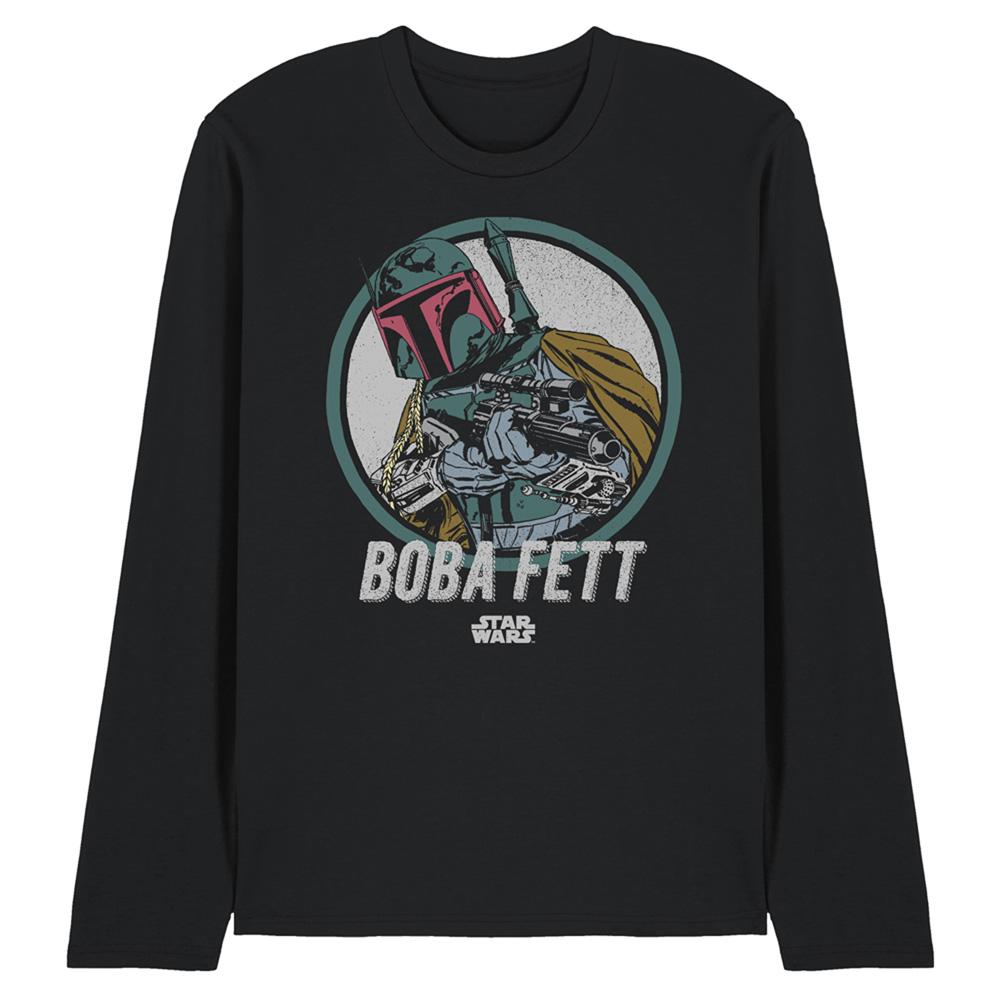 Star Wars Unisex Adult Boba Long-Sleeved T-Shirt