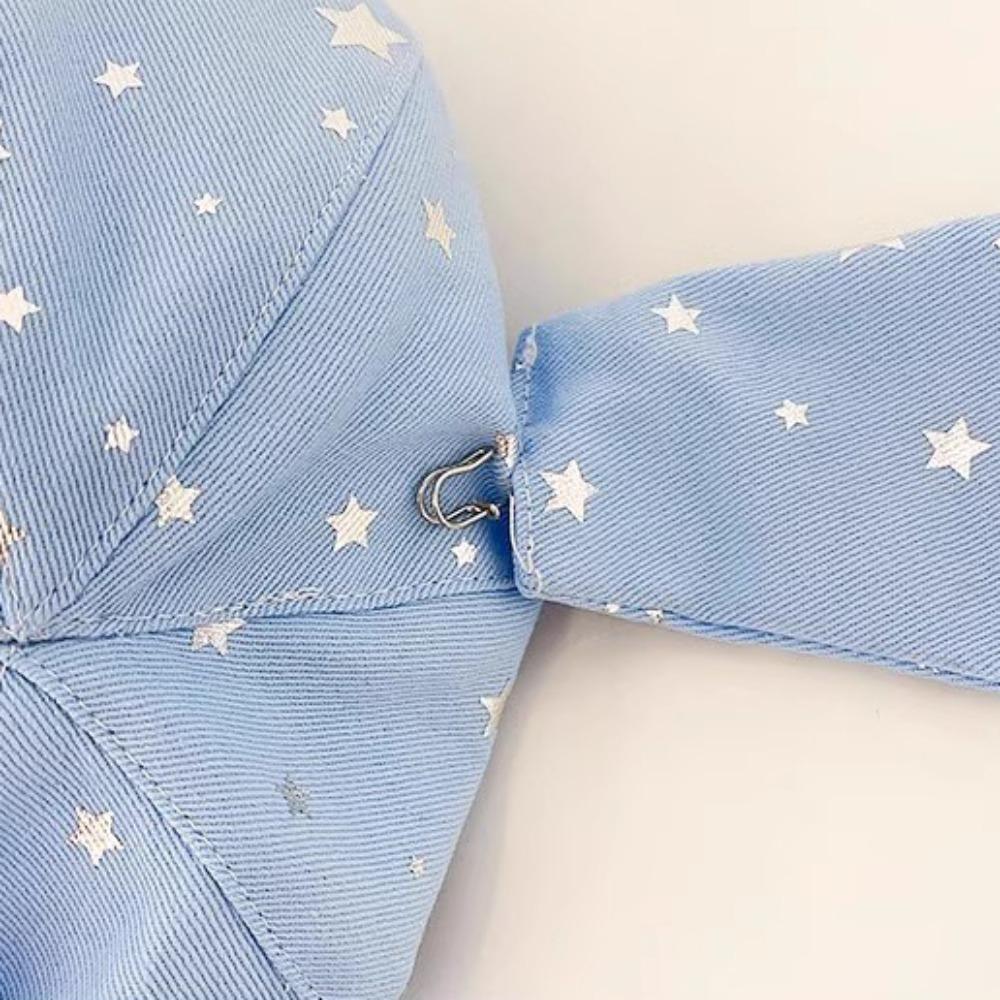 Sunscreen Silver Star Bowknot Cap Cotton Bunny Ears Berets Cap Detachable Rabbit Ears Hat  Men