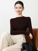 Top-Quality Seamless 100% Wool Half-High Neck Sweater, Slim Fit Knit Base Layer for Autumn & Winter.