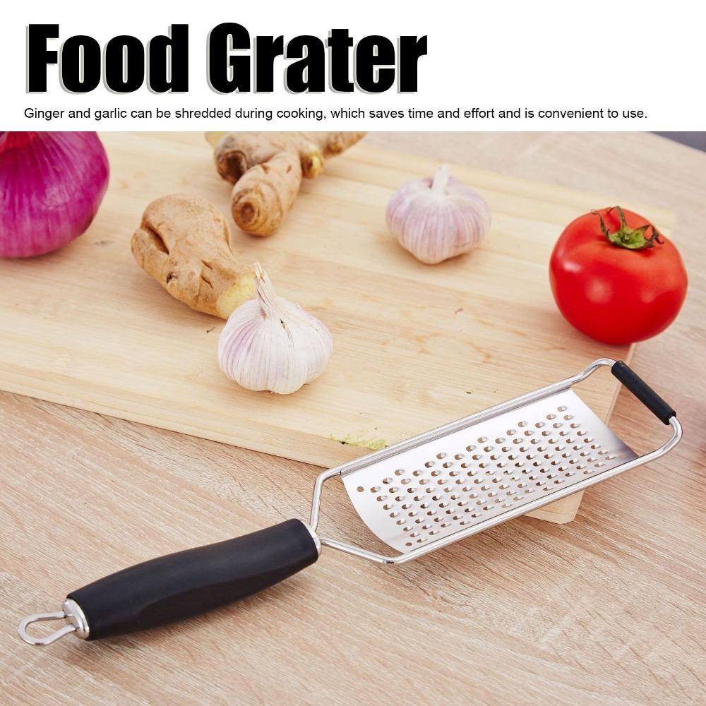 Stainless Steel Cheese Grater Handheld Ergonomic Handle Vegetable Shredder Compact Durable Food Grater Cheese/Veggie Prep
