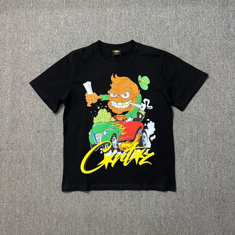 New High Street Corteiz Alcatraz Fun Letter Print Men's and Women's Casual Short Sleeve T-Shirt