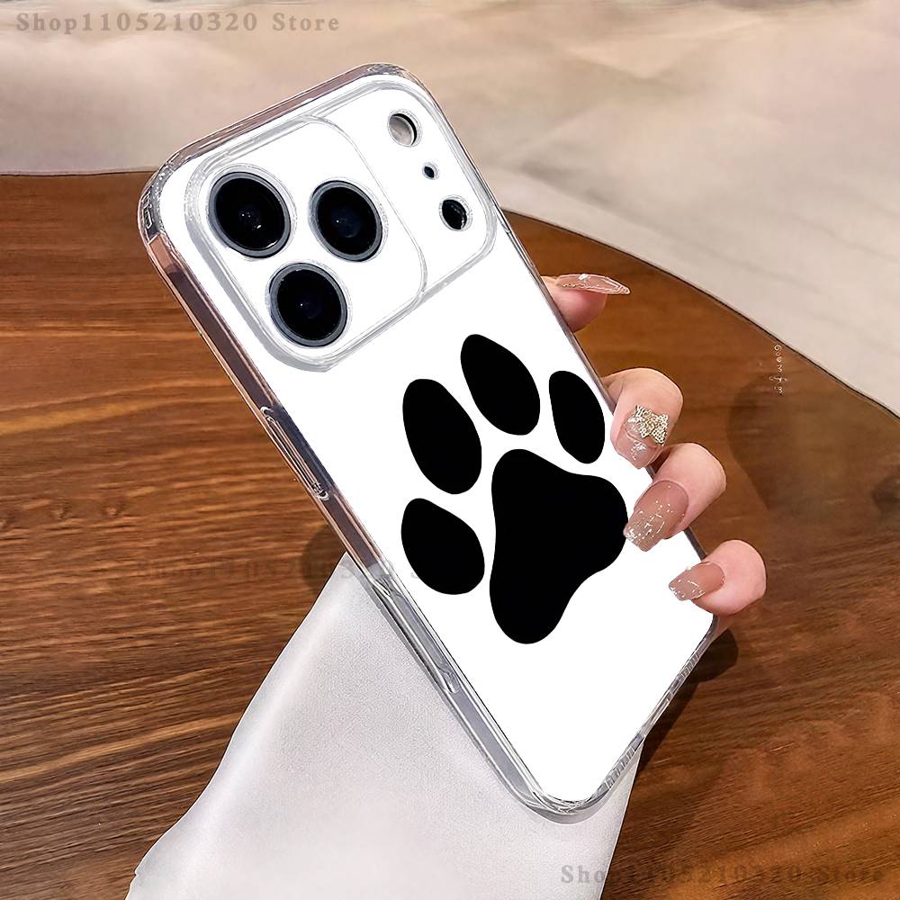 

Pet paw prints Phone Case For iPhone 17,16,15,14,13,12,11 Pro,Max,Plus,XR,Mini,E Clear Full-coverage Soft Cover iPhone11