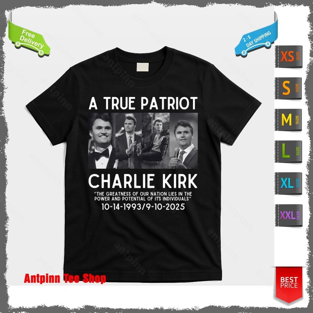 A True Patriot Charlie Kirk Rest In Peace T-Shirt Unisex Unisex T-Shirt XXXXL