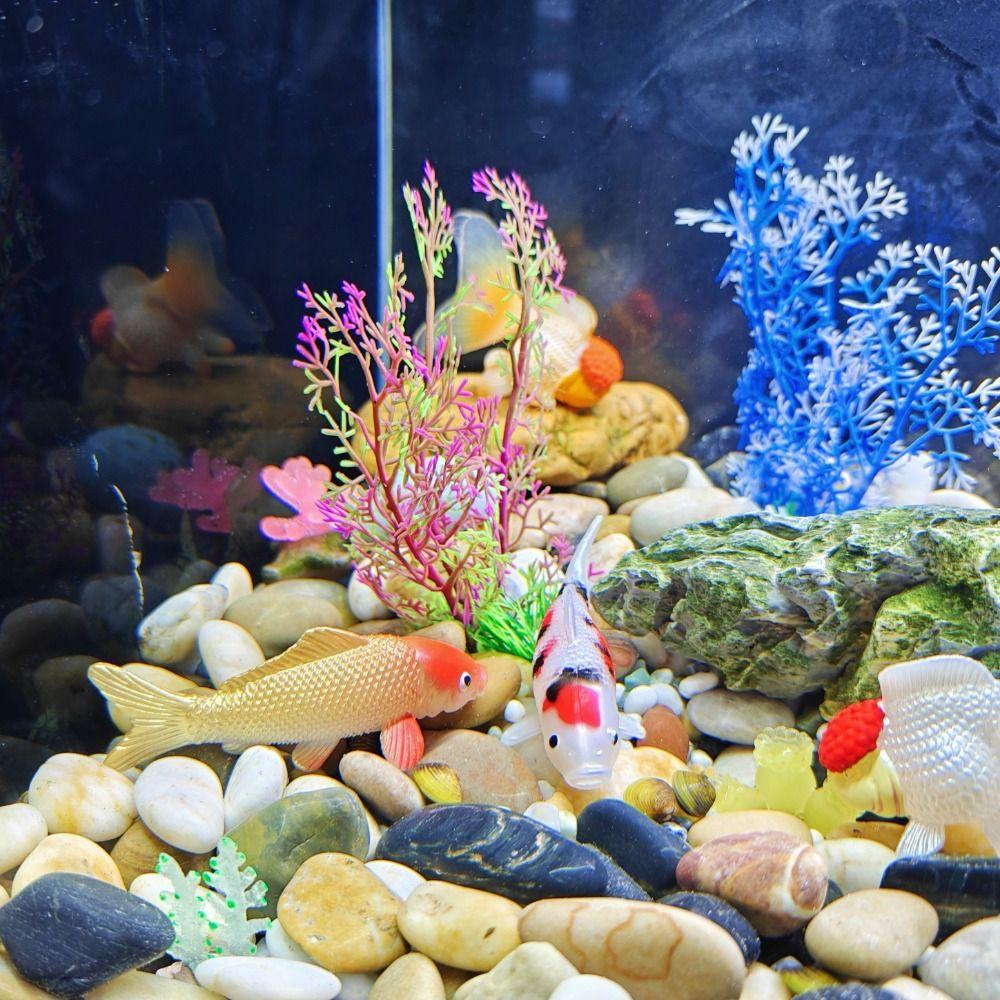 Lifelike Appearance Artificial Koi Fish Realistic Texture Goldfish Model  Aquarium Decoration