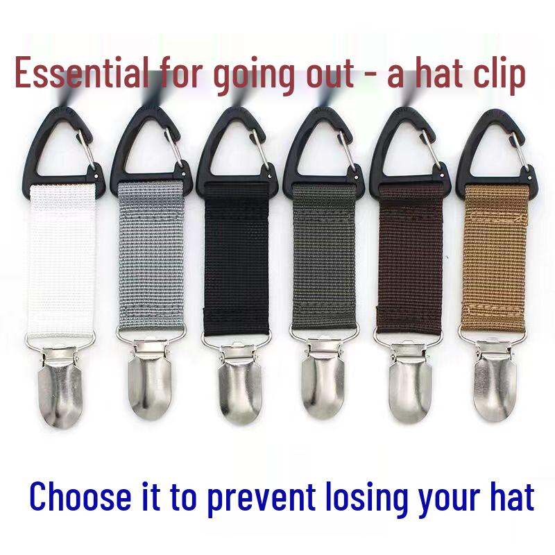 Non-Elastic Straw Hat Clip - Portable Travel Companion