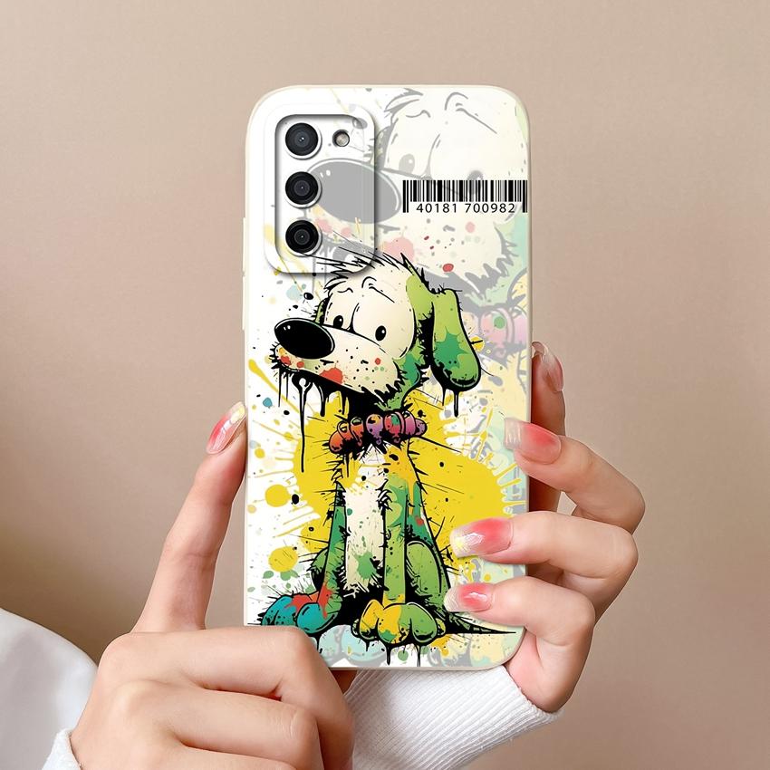 Hülle Für Oppo A56 A57 A58 A59 A60 A72 A75 A78 A79 A83 A91 A92 Handytaschen Niedliches Anime-Haustier-Muster Flüssigsilikon Premium Schutzhülle Für Oppo Capa