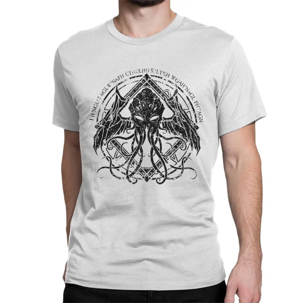 Lovecraft Cthulhu Myth Men s Women s T-shirt Cthulhu Funny T-shirt Short-sleeved Round Neck T-shirt Plus Size Top M