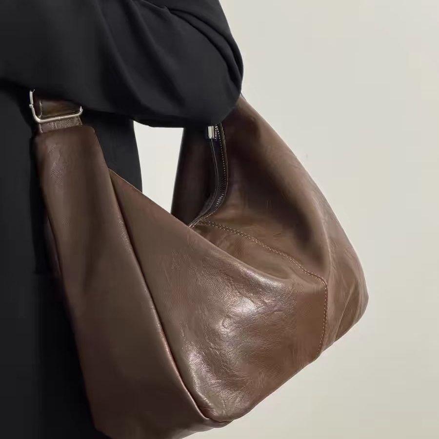 Women's 2025 Versatile Large Capacity Crossbody Tote Bag - Casual Single Shoulder for Students and Commuting