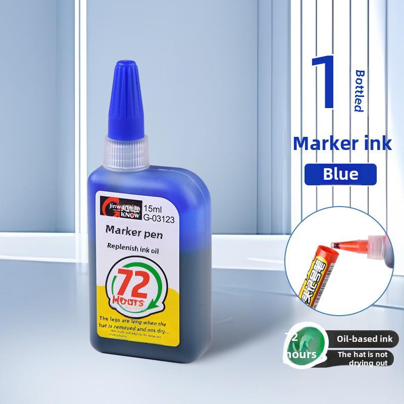 Jin Wannian 45mm Long-Head Refillable Waterproof Marker Pen for Deep Hole Woodworking and Construction.