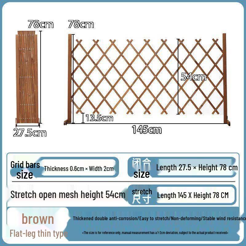 Retractable Anti-Corrosion Wooden Fence