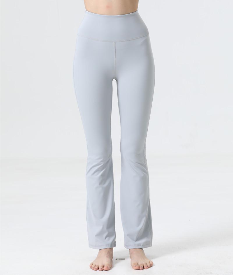 Uarun Women's Super High Waist Flare Yoga Pants - High Elastic, Nude Feel Running Tights