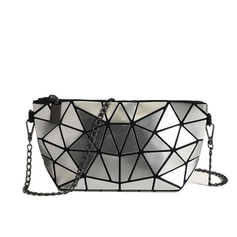 Geometric Diamond-shaped Versatile Single-shoulder Chain Bag Fashionable and Trendy Clutch Bag Crossbody Bag