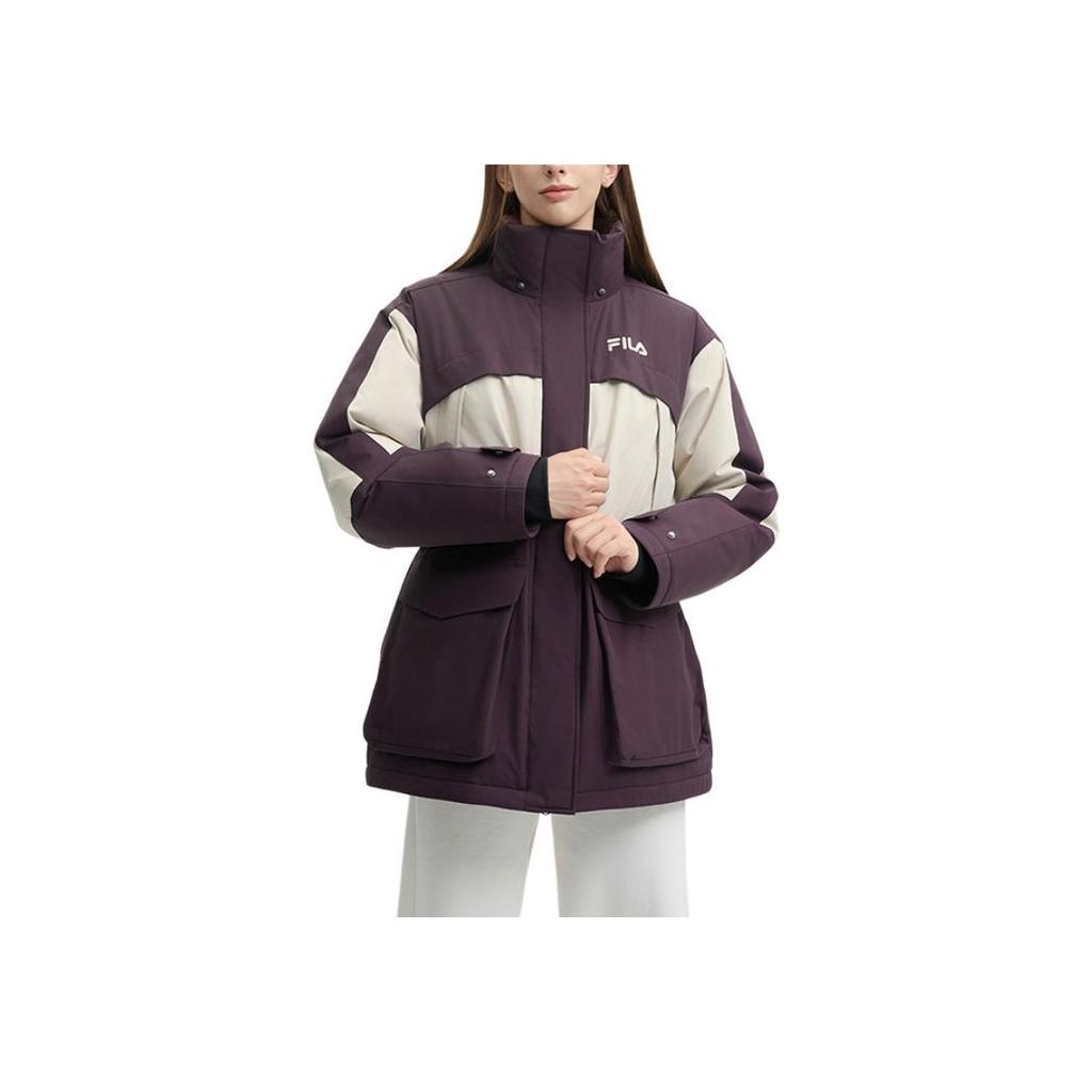 New FILA ORIGINALE Down Jacket Women's Sandalwood Brown F51W449903F-BN