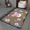 New Morandi Color Bathroom Doormat Balcony Floor Mat Modern Simple Bedroom Living Room Waterproof Leave-in Carpet