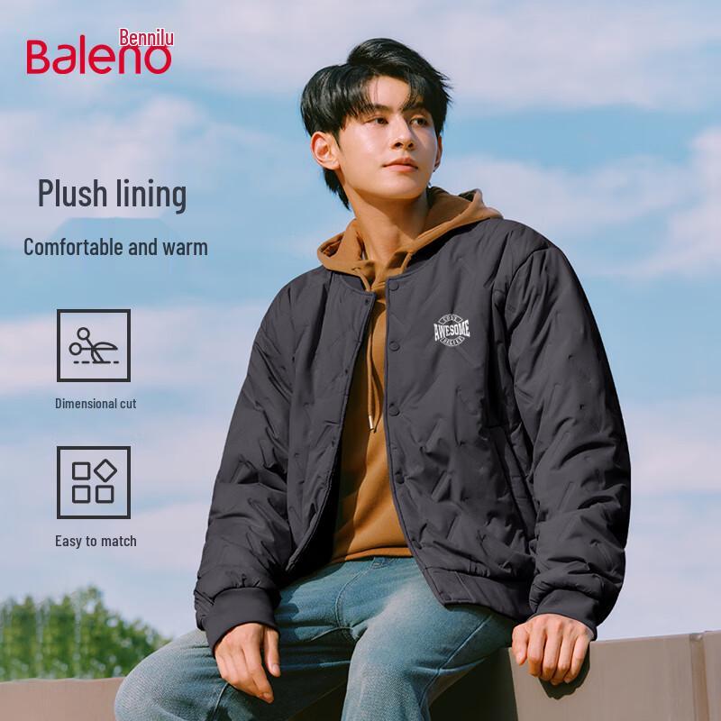 

Baleno Men s Loose Fit Padded Winter Jacket M
