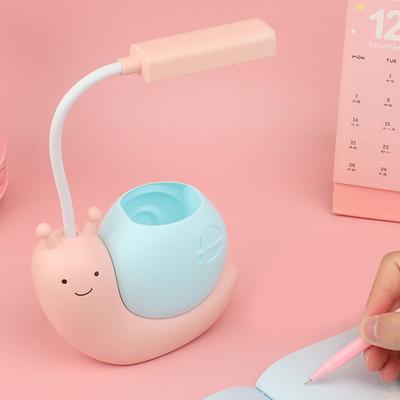 Cartoon LED Desk Lamp Gentle Brightness Rechargeable Eye Caring Study Lamp Night Light for Kids Bedroom
