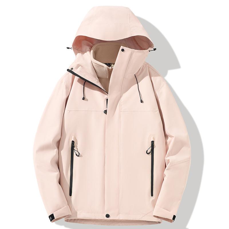 Autumn and Winter New Outdoor Jacket Two-piece Men's and Women's Climbing Clothes