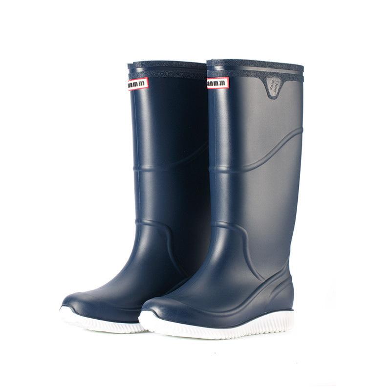 

Модные нескользящие водонепроницаемые дождевые ботинки, высокие мужские пластиковые ботинки, уличные длинные водные сапоги, резиновые сапоги для рыбалки, кухни, рабочая обувь 44