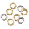 10 Piezas Pendientes de Aro de Acero Inoxidable Interior 8 mm 12 mm 18 mm Pendientes para Mujer Hombre Punk Hiphop Bisutería Regalos Joyería Accesorios para Piercing