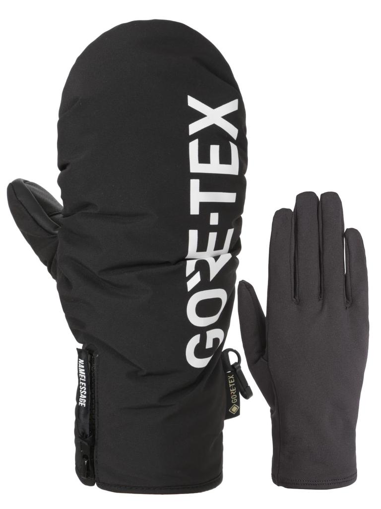 Namelessage Snowboard Gloves for Men and Mittens with Inner Size Snow GORE-TEX Women, Gloves, AGE-32M, Black, L, Gloves, Gloves, Snowboarding,