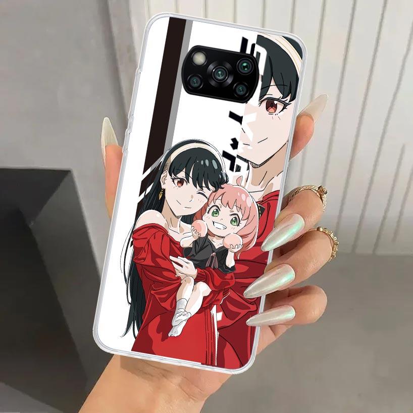 Anime Spy Family Anya Phone Case for Xiaomi Poco X5 X6 X7 Pro F7 Ultra M7 Redmi 15 15C 13 13C 12 12C 10 10A 10C 9 9A 9C 9T Shell