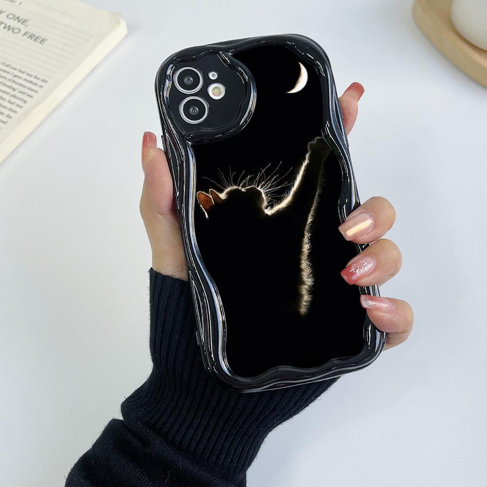 LZ10 Cat Body Language Clear Soft Wave Phone Cases for iPhone 15 13 Pro Max 12 Mini 14 8 Plus XS Max XR 6 Protection Back Cover
