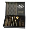24pcs Gold Dinnerware Set Stainless Steel Tableware Set Knife Fork Spoon Luxury Cutlery Set Kitchen Flatware Dishwasher Safe