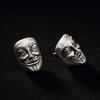 Retro V For Vendetta Anonymous Mask Earings for Men Women Silver Color Punk Gothic Zinc Alloy Earings  Unisex Accessories