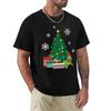 Kermit Around The Christmas Tree Muppets Tshirt Simple Line Art Print Tee