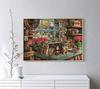 CHengQiSM 1000-Piece Jigsaw Puzzle: Cats Playing by the Window, Stylish Interior Design (70x50cm)