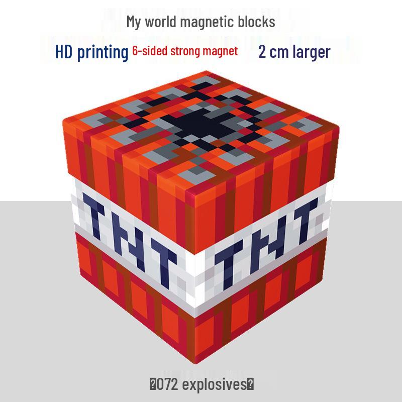 My Building Block World: Magnetic Cube Accessories - Mini Iron Stone Magnets for Children's Educational Building Toys