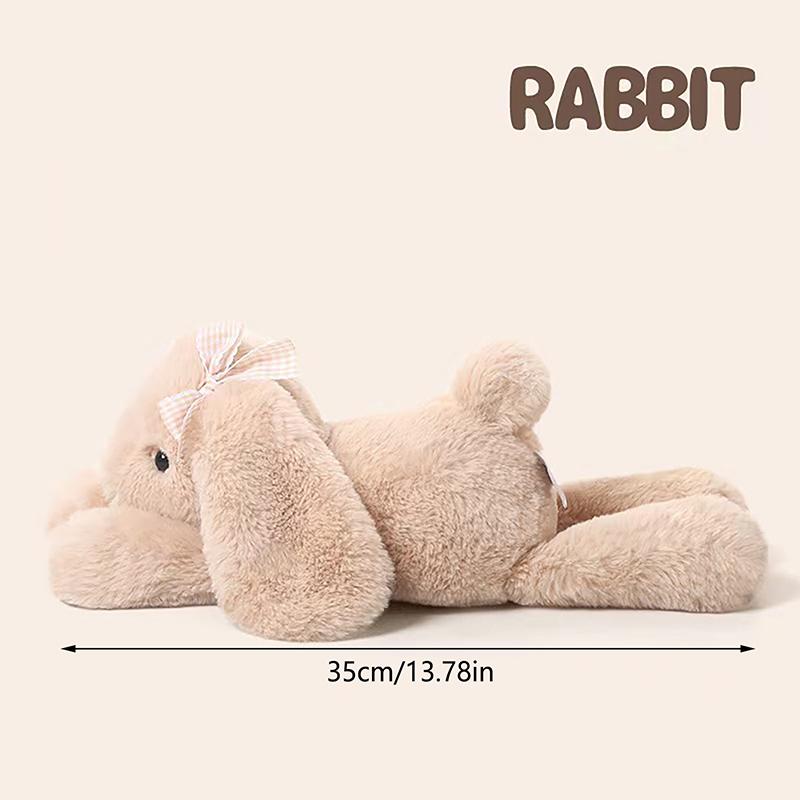 Jimny Rabbit Plush Toy Soft Stuffed Long Ears Bunny Doll Funny Baby'S Sleeping Companion Room Decor Girls Birthday Gift