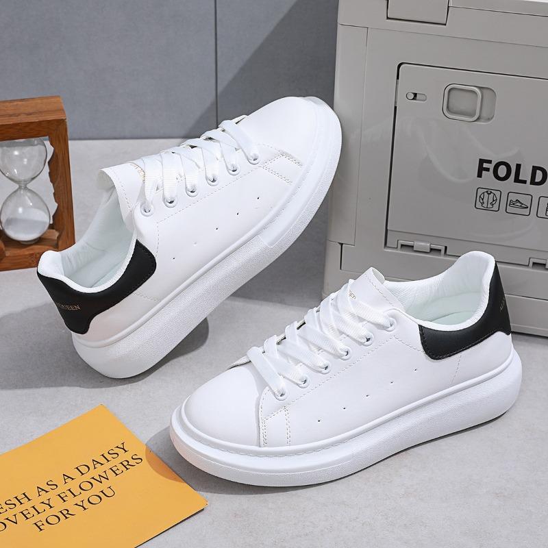 Spring and Summer New Manna Outdoor Little White Shoes Women's Fashion Casual Muffin Thick-soled Inner Height-increasing Couple Board Shoes