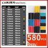 Boxed and Bagged Colored Heat Shrink Tubes - 530pcs Insulation Sleeves and 560pcs Electrician Wiring Tubes