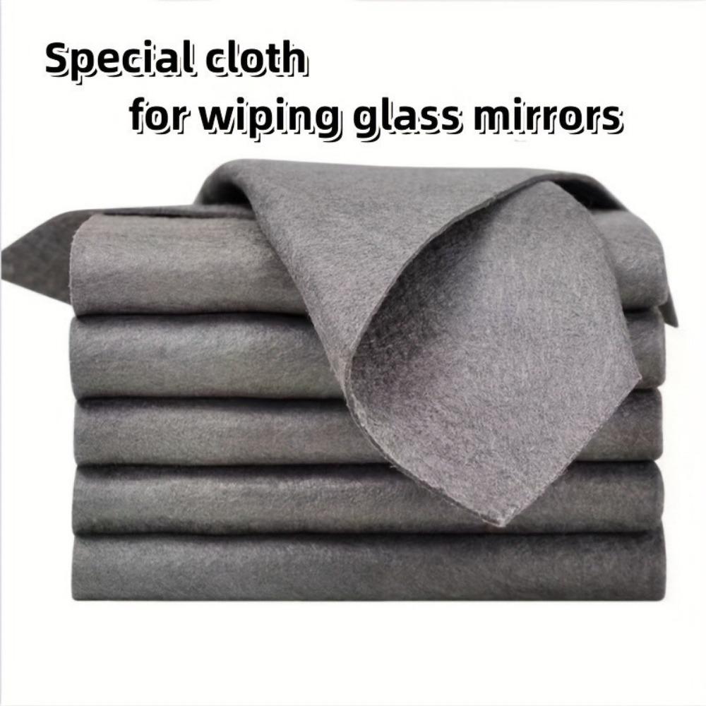 2/5/10pcs, Magic Glass Wiping Rags, Home Car Washing Towel, Household Kitchen Bathroom Cleaning Cloth, Durable Microfiber Dishwashing Rag