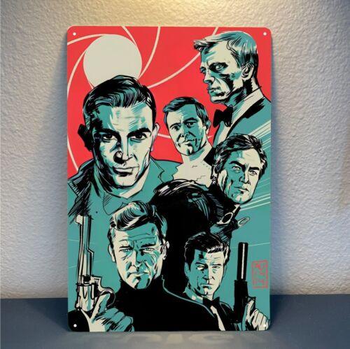 

Bond Actors Movie Metal Poster Tin Sign 20x30cm PlateAluminum 20x30cm（7.8x11.8inch）