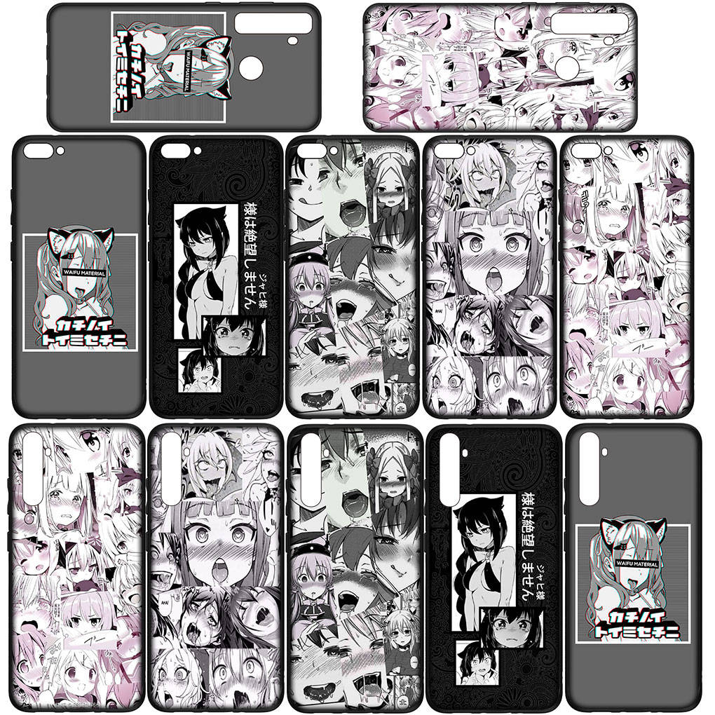 Phone Case for Samsung Galaxy S25 S24 S23 iPhone 16 15 Xiaomi Redmi Note 14 13 12 11 Pro Max OPPO Moto Huawei Wallpaper Waifu Sugoi Ahegao Girl Cover