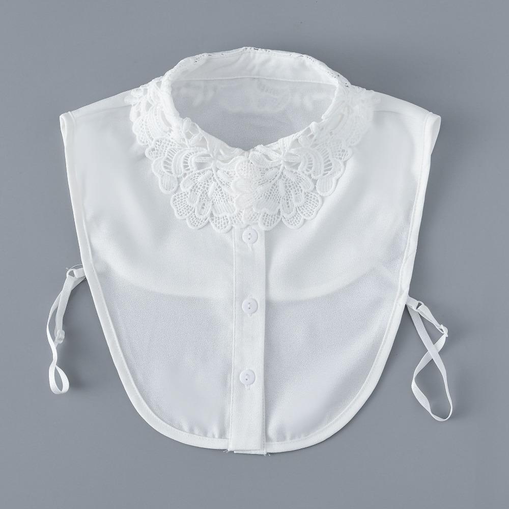 Detachable False Collar White Black Lapel Half Shirt Clothes Accessory Shawl Wrap  Women Girls