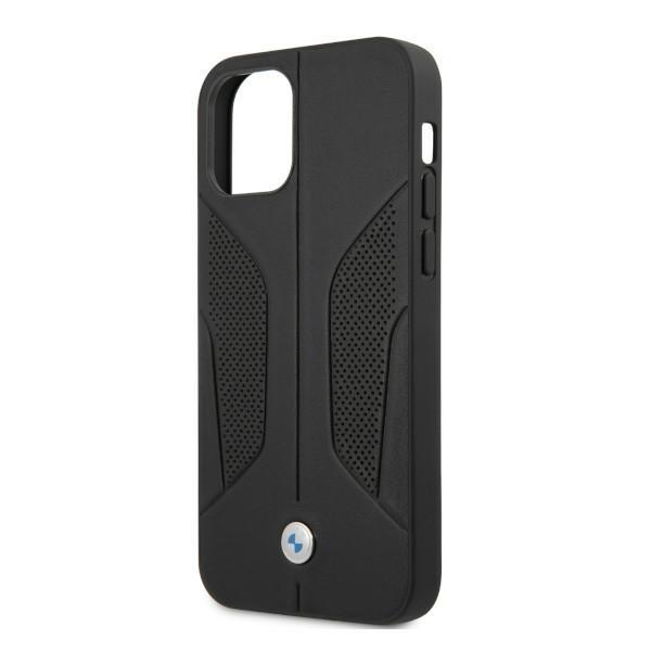 Etui Bmw Bmhcp12Lrscsk Iphone 12 Pro Max6,7 Czarny/Black Hardcase Leather Perforate Sides